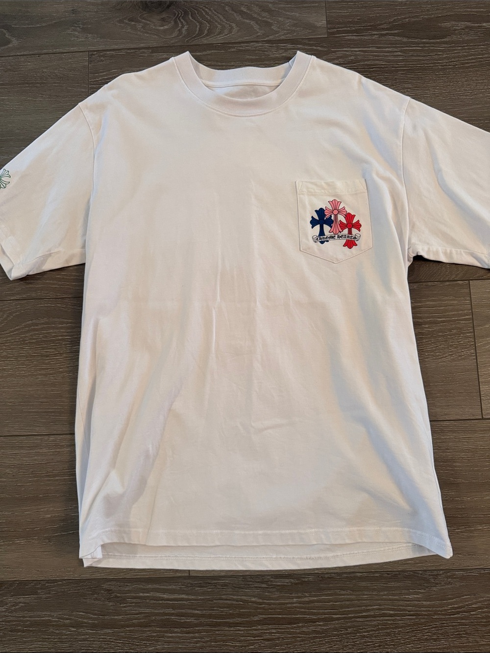 Chrome Hearts Men's White Pocket T-Shirt